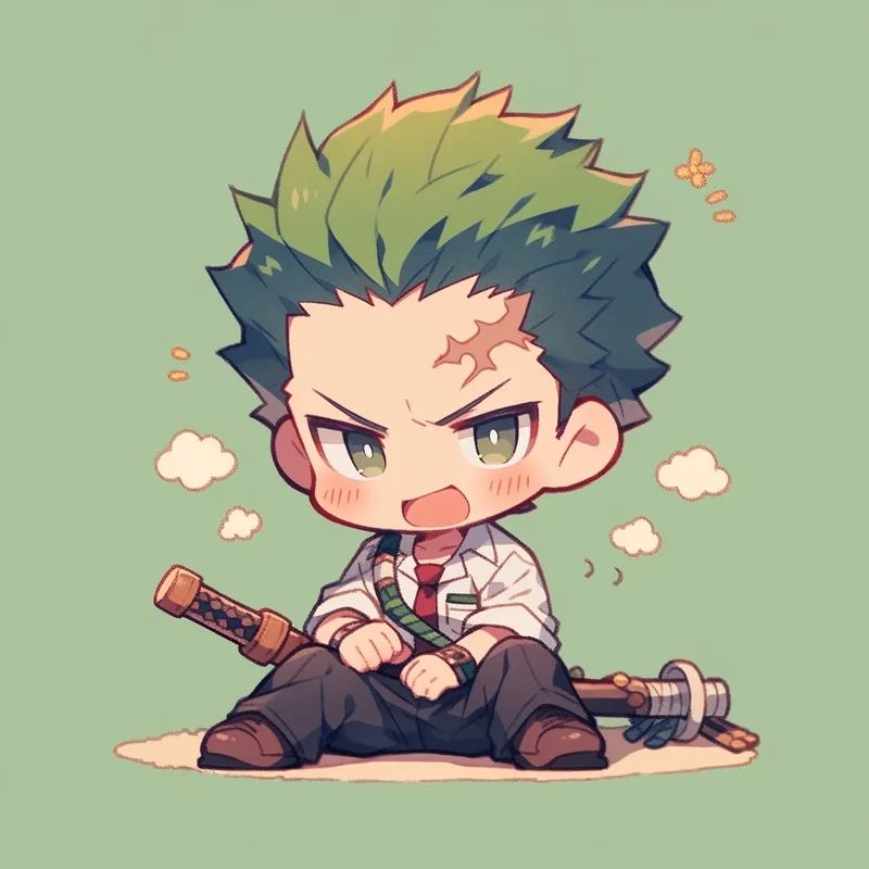 Ai mê zoro chibi đừng bỏ lỡ bộ ảnh cute này