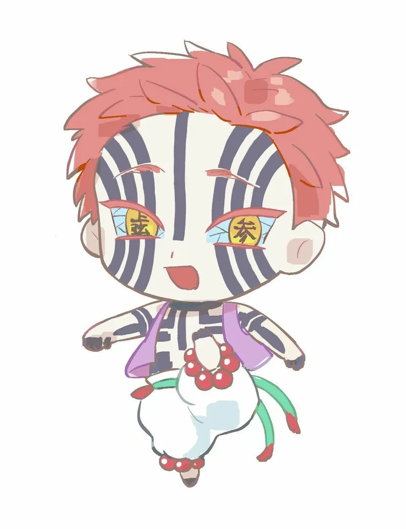 Akaza chibi dễ thương sẽ khiến bạn mê mẩn