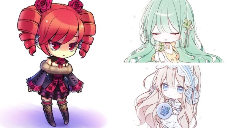 Ảnh avatar cute girl chibi dễ thương, phù hợp mọi phong cách
