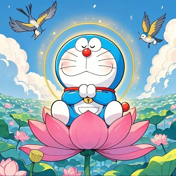 Ảnh avatar doremon đơn giản nhưng rất nổi bật