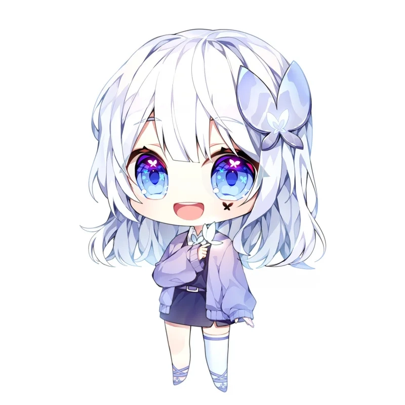 Ảnh cô gái chibi cực kỳ dễ thương, thích hợp cho fan yêu thích thể loại chibi
