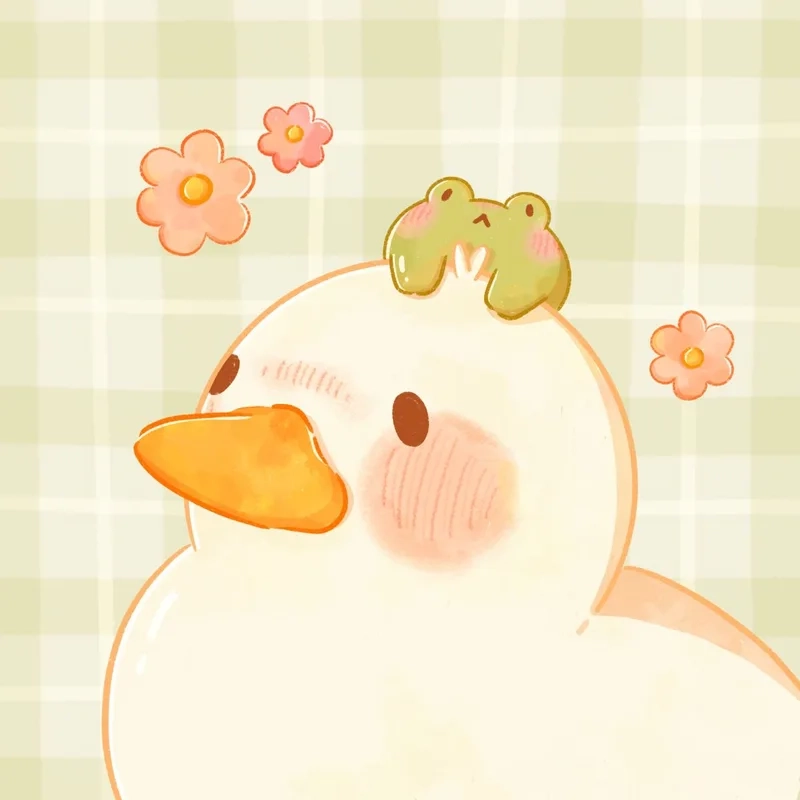 Ảnh con vịt cute chibi làm bạn yêu thích ngay từ cái nhìn đầu tiên