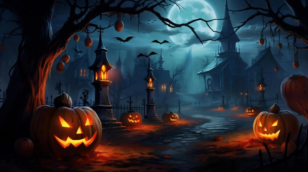 Ảnh Halloween mang mau sac bi an hap dan