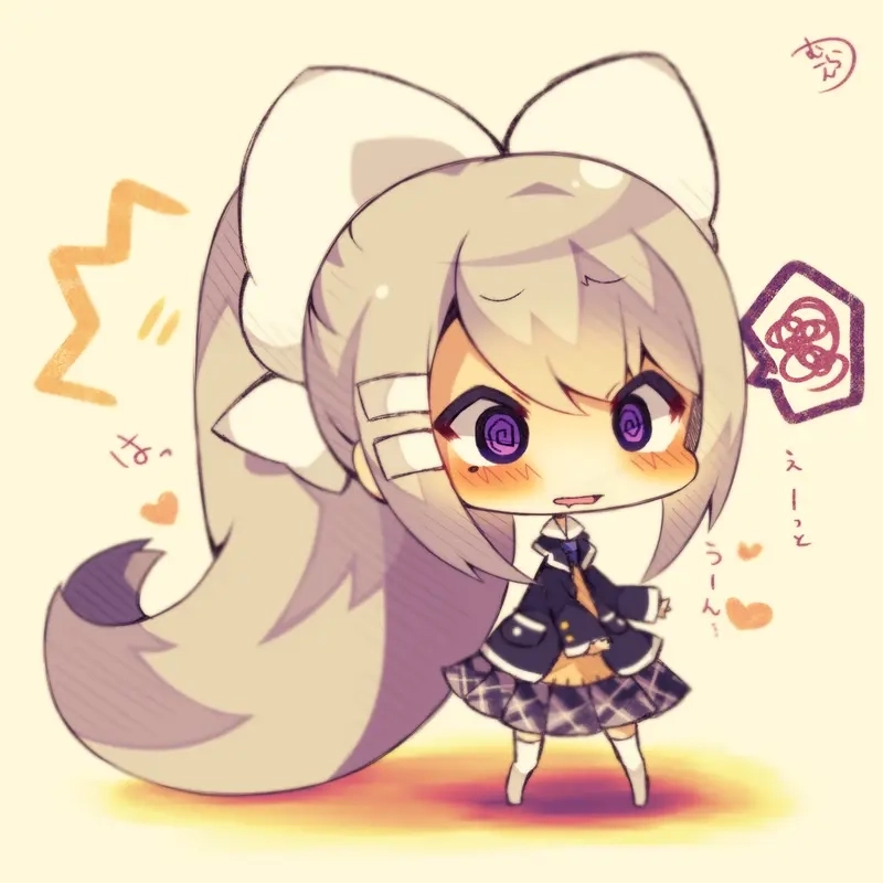 Ảnh hình nền chibi đáng yêu ngọt ngào