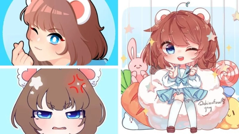 Ảnh hình Simmy chibi cute đáng yêu nhất dành cho fan