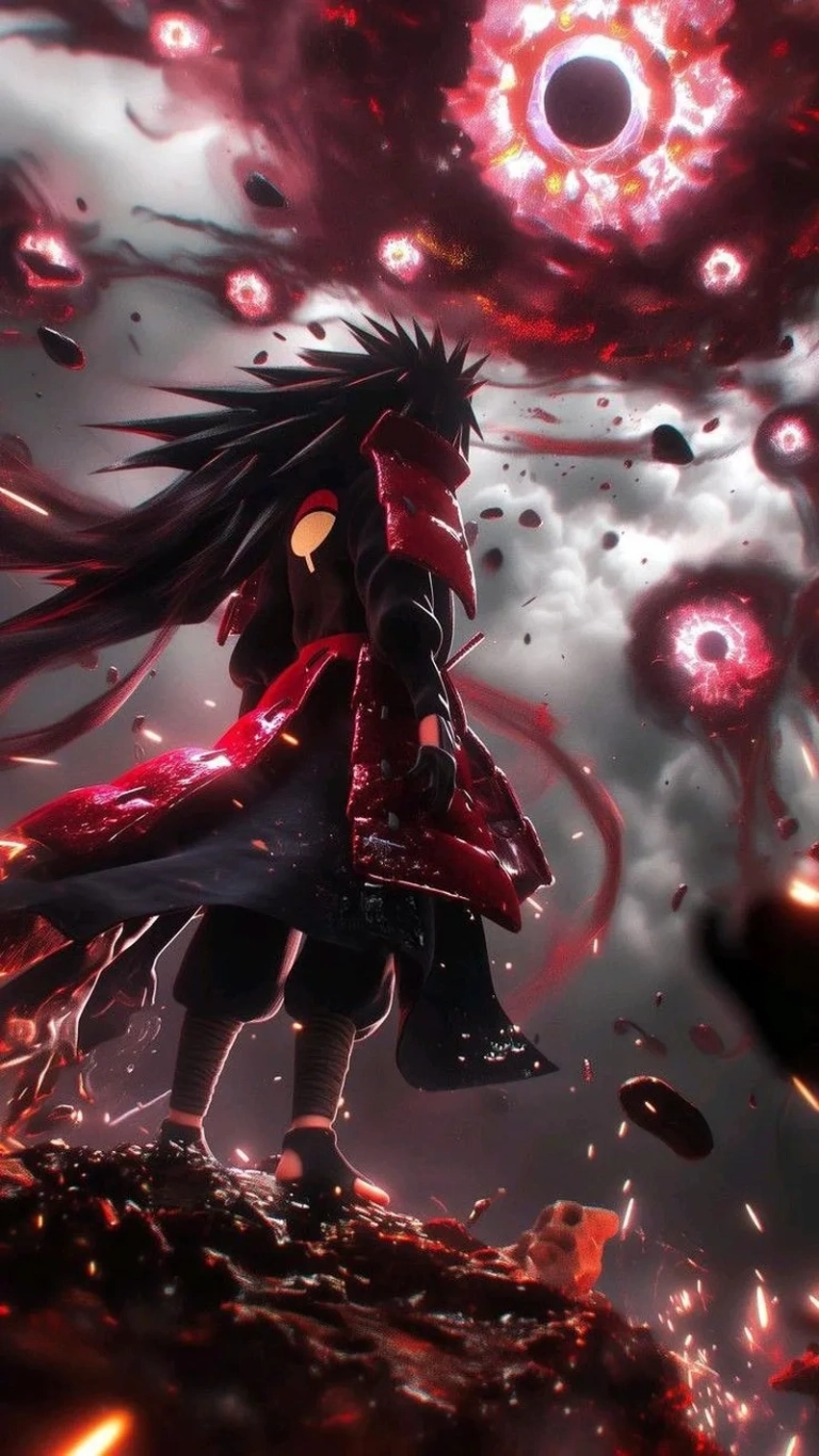 Ảnh Madara Uchiha trong những trận chiến gay cấn