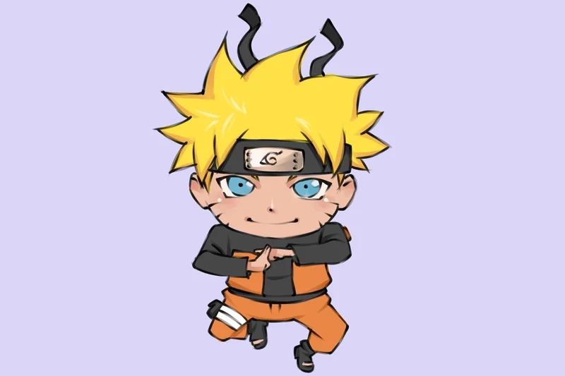 Ảnh naruto chibi cửu vĩ cực kỳ ấn tượng và đáng yêu