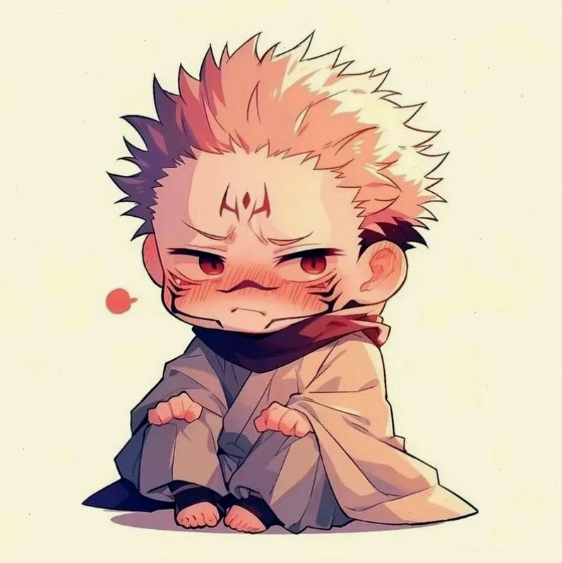 Ảnh Sukuna chibi PNG nền trong suốt