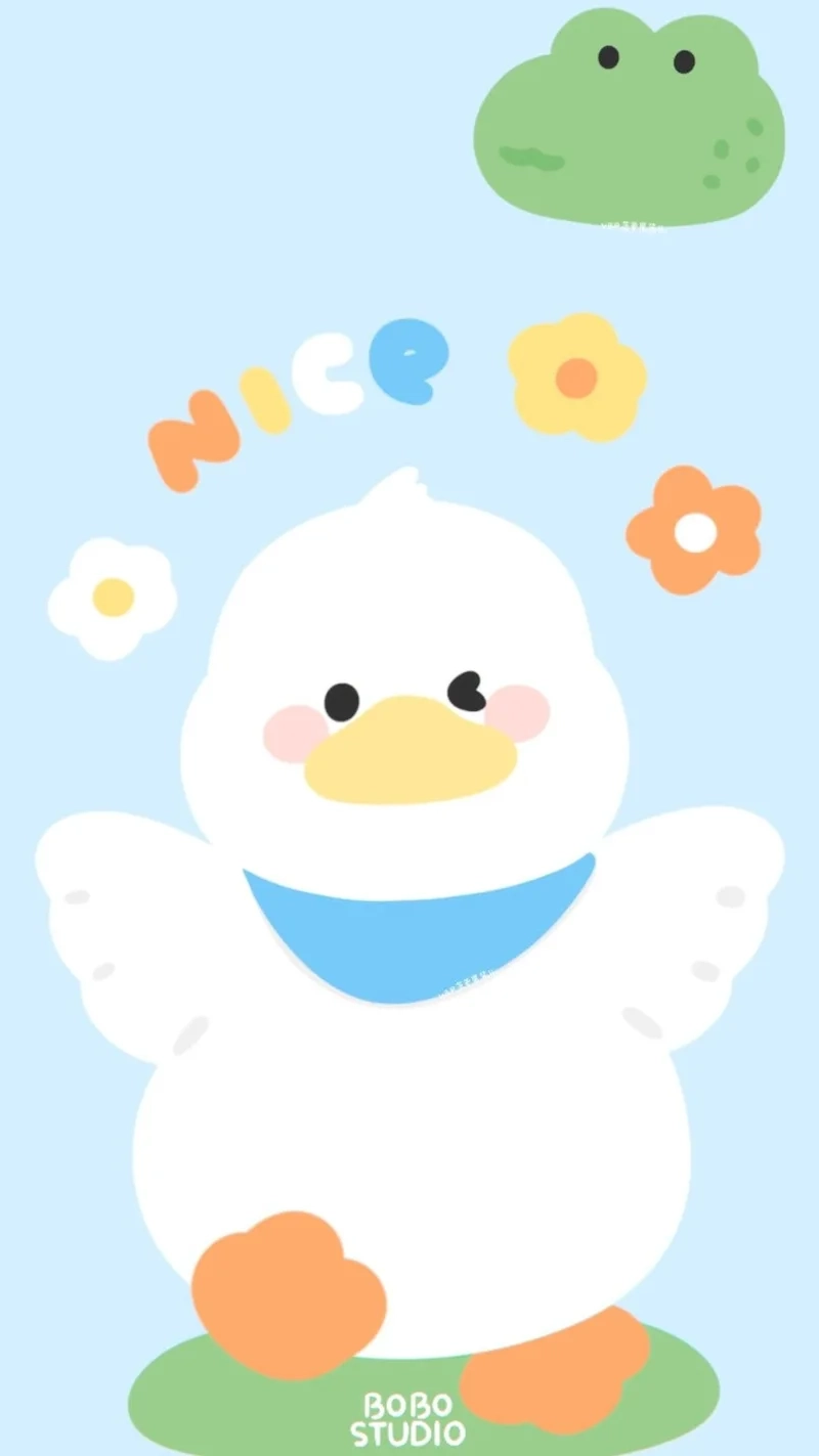 Ảnh vịt chibi cute sẽ là món quà tuyệt vời cho fan yêu thích