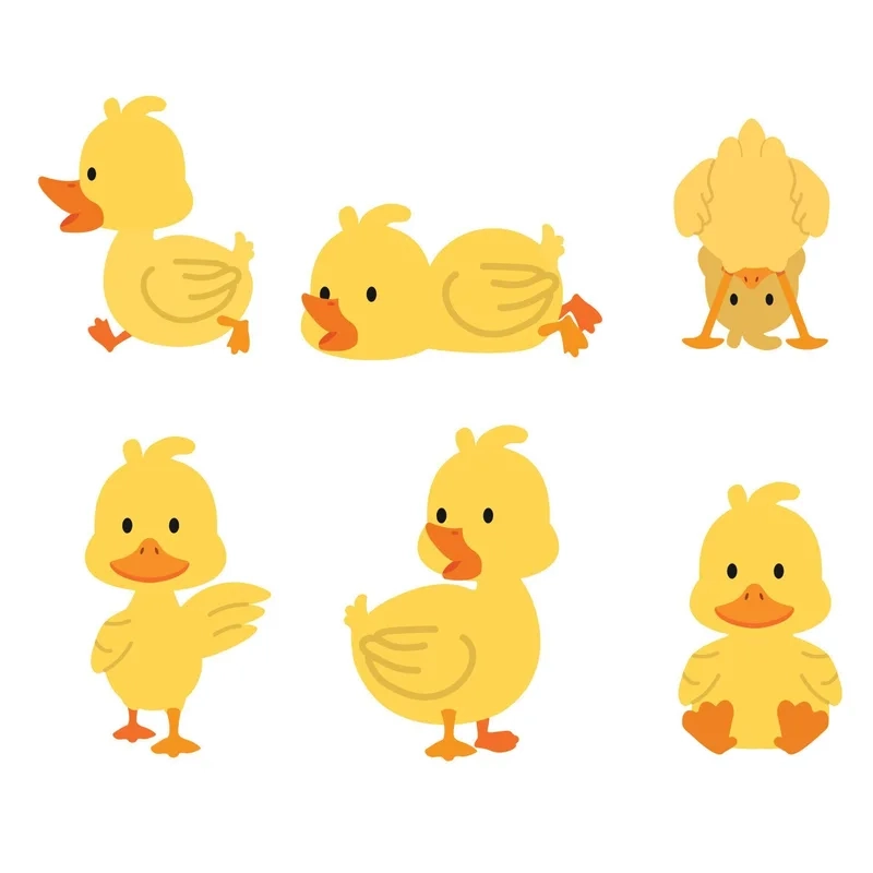 Ảnh vịt chibi dễ thương để bạn làm hình nền điện thoại