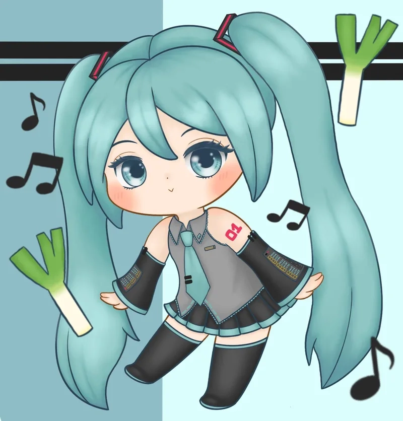 Anime miku chan khiến mọi fan Miku đều phải yêu thích