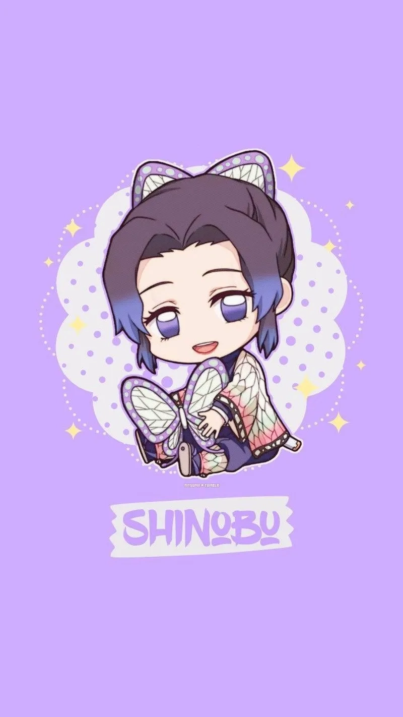 Anime shinobu chibi đẹp mê mẩn, cực kỳ dễ thương