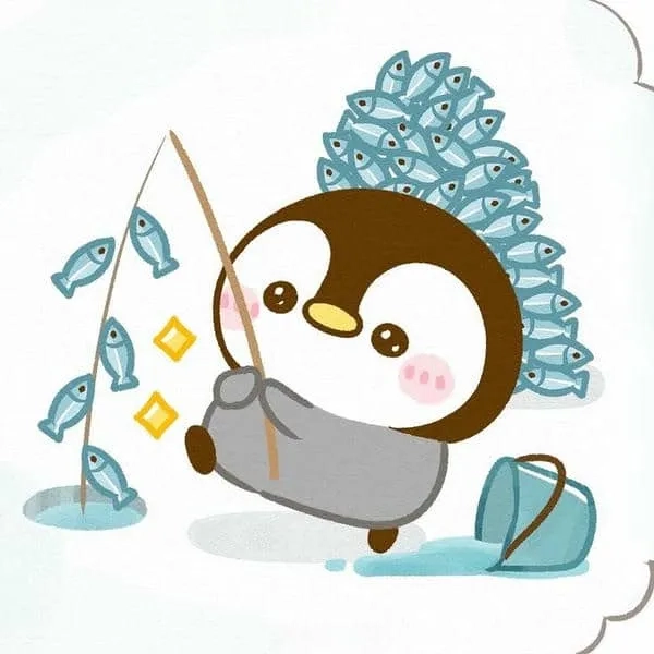 Avatar chim cánh cụt kawaii phong cách nhật cute