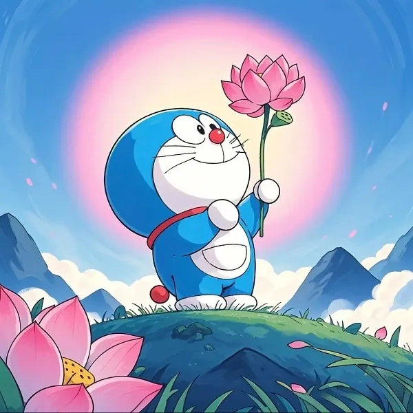 Avatar doremon bựa phong cách hài nhìn là bật cười