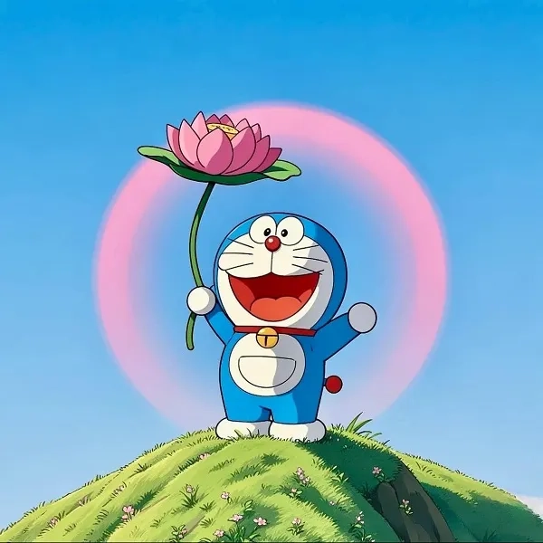 Avatar doremon buồn thể hiện tâm trạng nhẹ nhàng