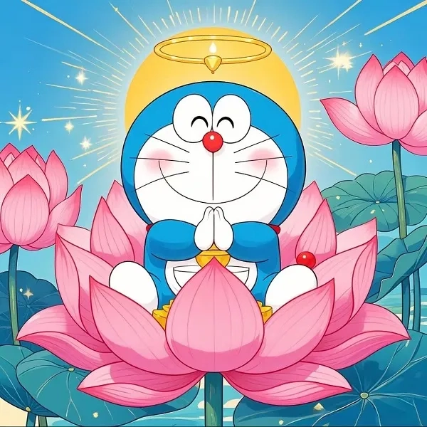 Avatar doremon meme vui nhộn hợp dùng mạng xã hội