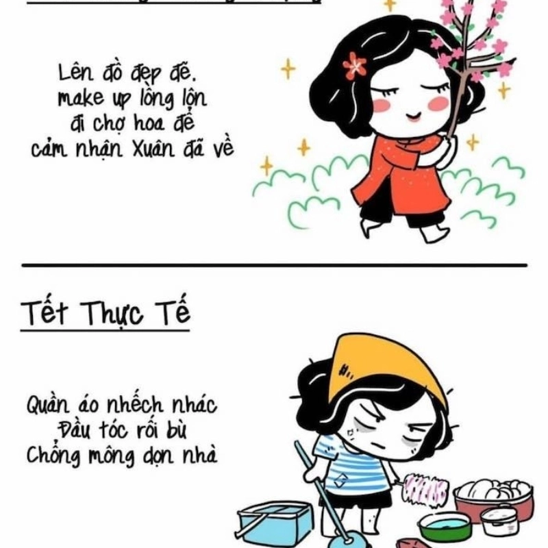 Avatar meme Tết dễ thương, dùng thay ảnh đại diện mùa Tết cực duyên