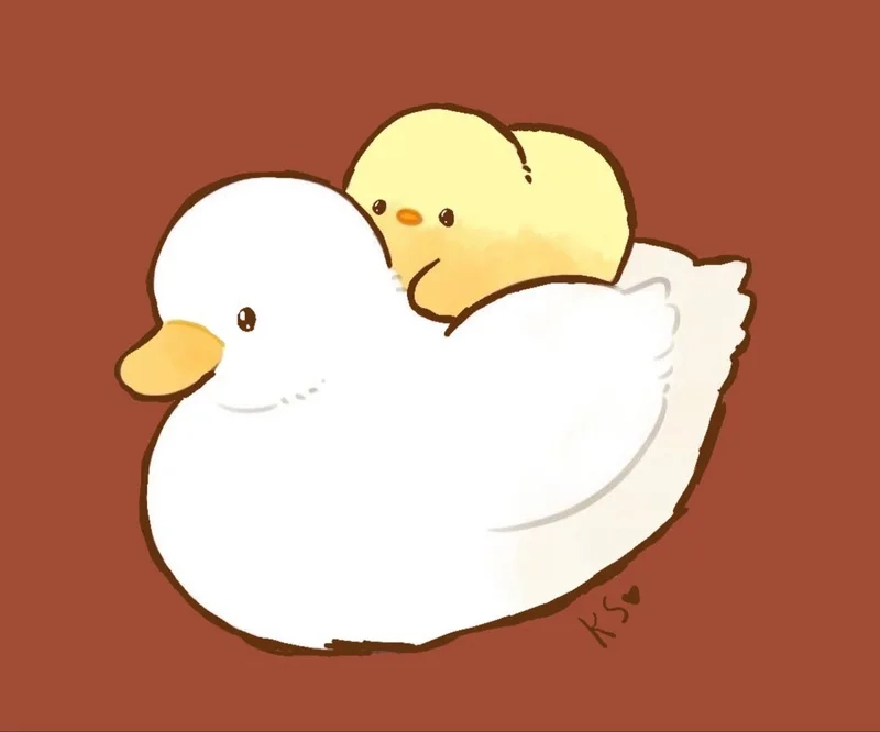 Avatar vịt cute chibi cho những ai yêu thích phong cách dễ thương