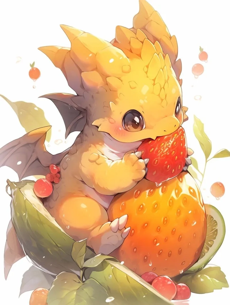 Bé yêu mê tít bộ rồng con chibi dễ thương