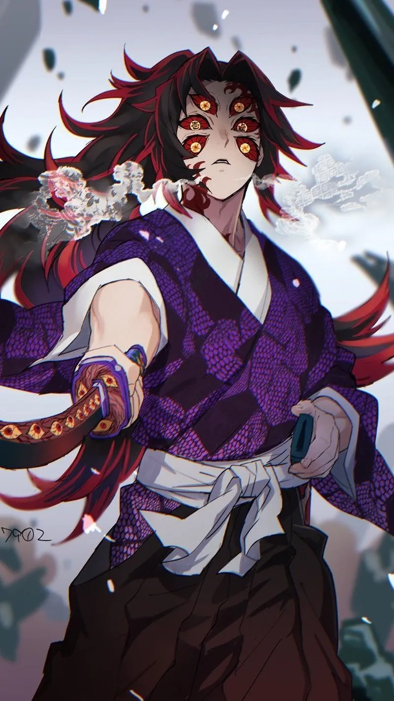Bị cuốn hút bởi ánh mắt ma mị trong Demon Slayer Kokushibo eyes