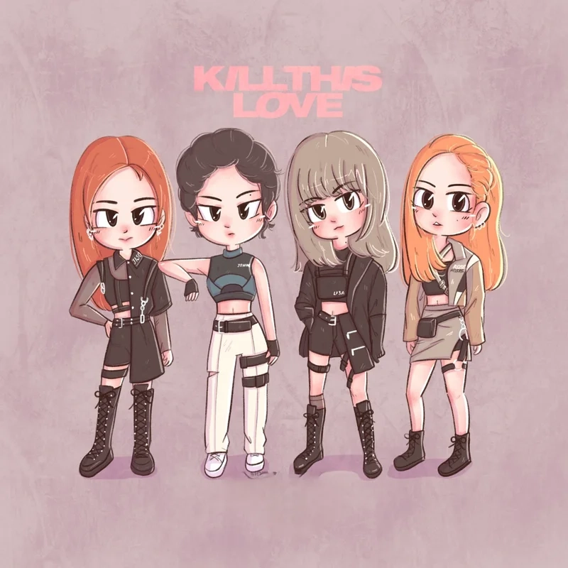Black pink chi bi cực kỳ dễ vẽ và không thể thiếu trong bộ sưu tập của bạn