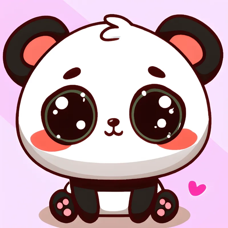 Bộ ảnh ảnh gấu trúc chibi cute khiến bạn phát cuồng