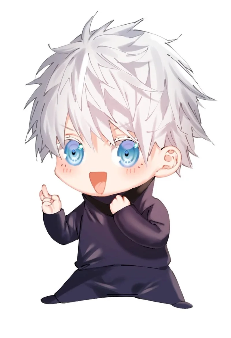 Bộ ảnh gojo chibi 1 2 đáng yêu không thể cưỡng