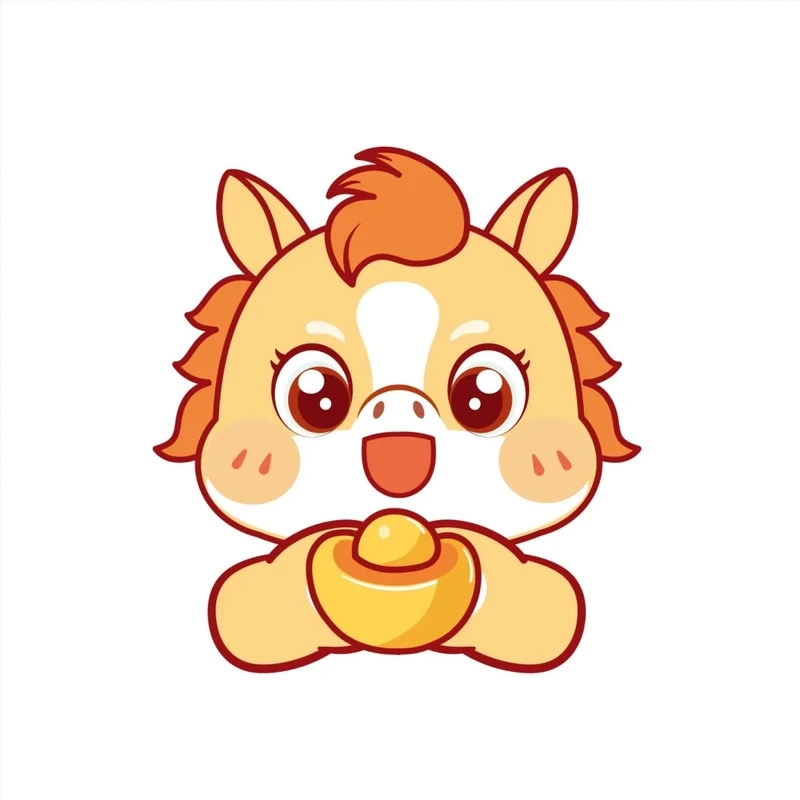Bộ ảnh ngựa chibi hoạt hình dễ thương siêu xinh