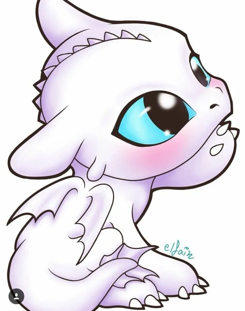 Bộ ảnh rồng chibi anime đẹp hút mắt
