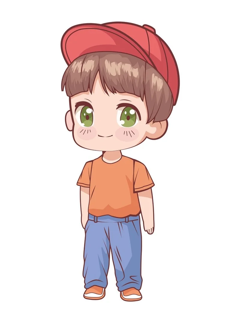 Bộ hình chibi em bé trai cho bé yêu thêm đáng yêu