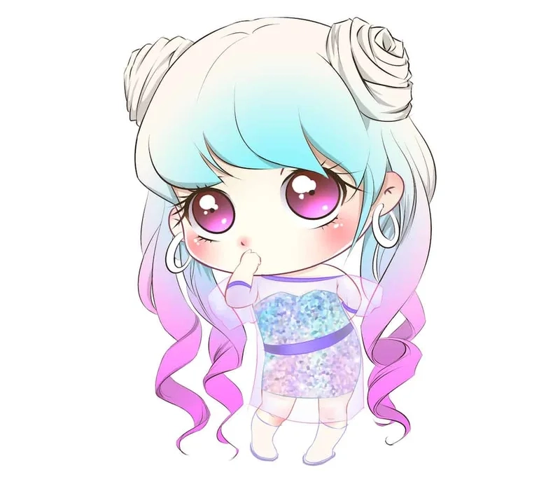 Bộ sưu tập ảnh anime nữ cute chibi cực dễ thương
