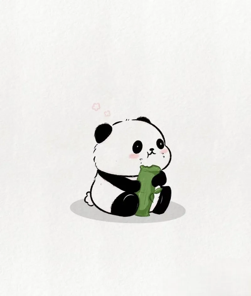 Bộ sưu tập gấu panda chibi đáng yêu cho fan cuồng