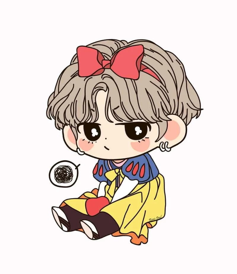 Bộ sưu tập hình vẽ chibi cute đơn giản siêu dễ thương