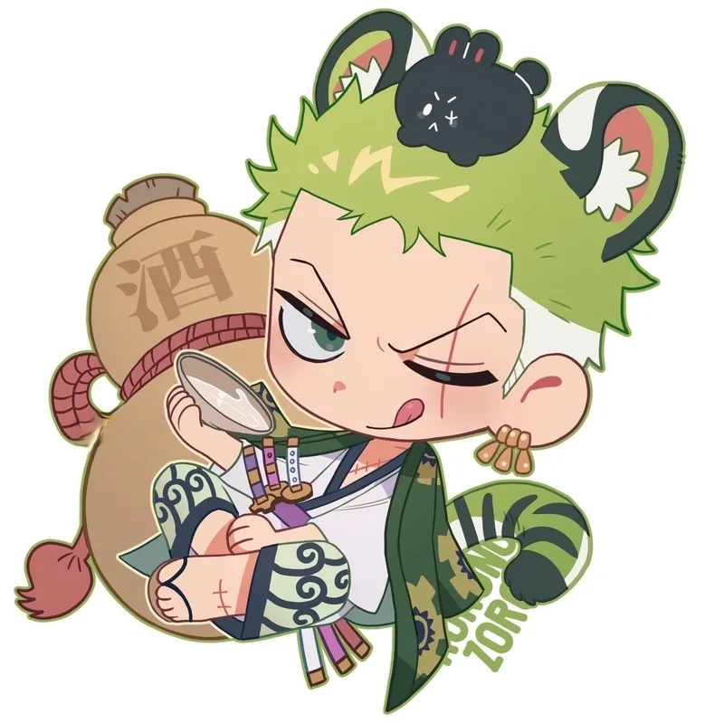 Bộ tranh zoro chibi art khiến fan rần rần