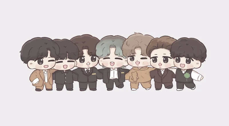 Bts chibi hd với hình ảnh sắc nét và sống động
