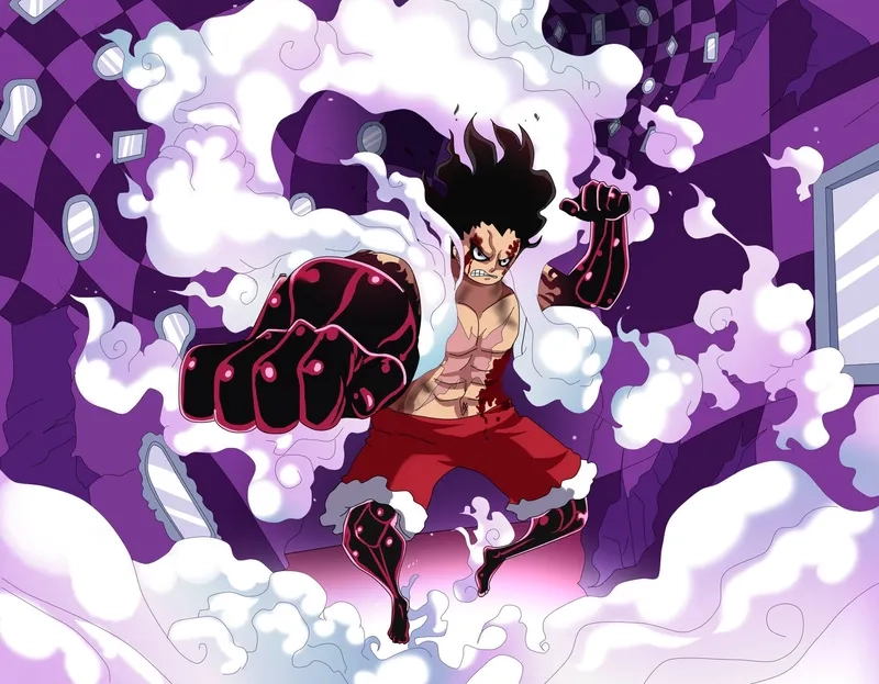 Cách vẽ Luffy Gear 4 cực đơn giản