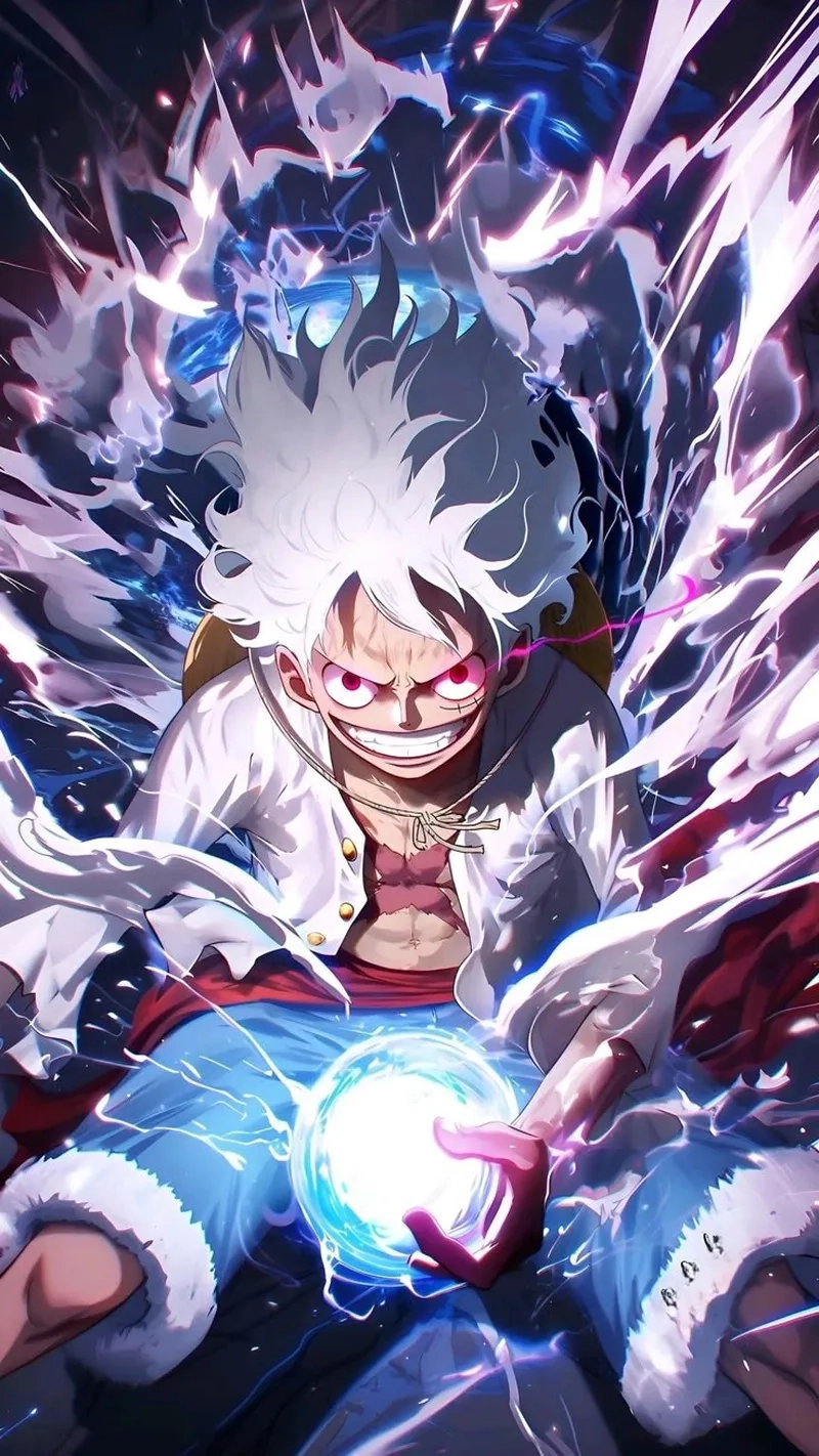 Cách vẽ Luffy Gear 5 đơn giản cho người mới
