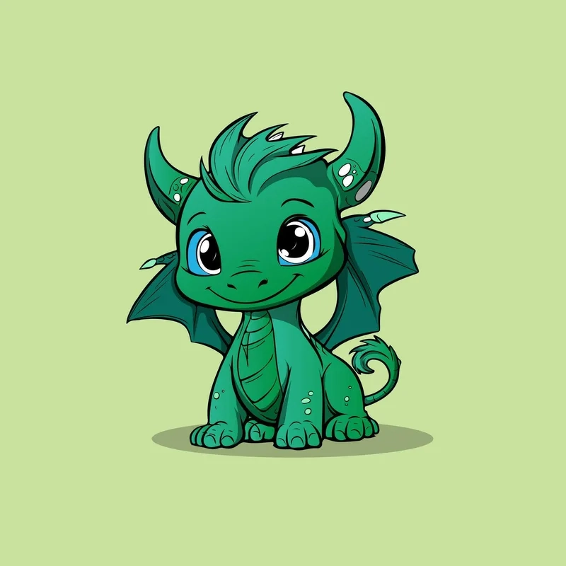 Cài ngay hình nền rồng chibi cute cho điện thoại