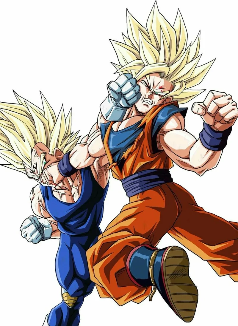 Cảm nhận sức mạnh tuyệt đỉnh từ Goku và Vegeta đam mỹ.