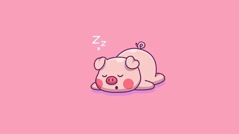 Cảm xúc ngập tràn với hình heo con dễ thương chibi