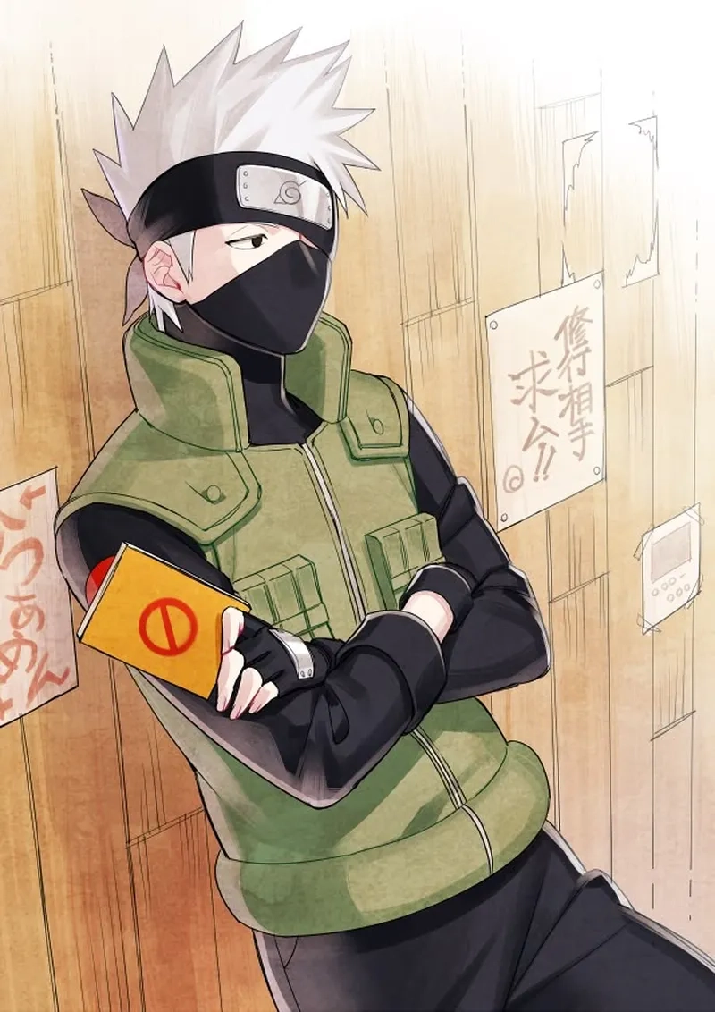 Cảnh hành động rõ nét trong Kakashi manga color