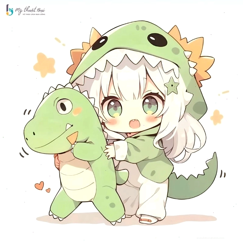 Cặp đôi anime chibi dễ thương