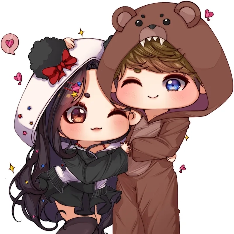 Cặp đôi chuẩn anime chọn ngay anime chibi cute anime chibi cute avatar đôi vs ny anime