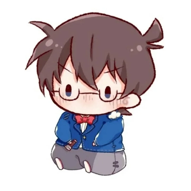 Chia sẻ ngay hình Conan Chibi dễ thương và cute cho bạn bè