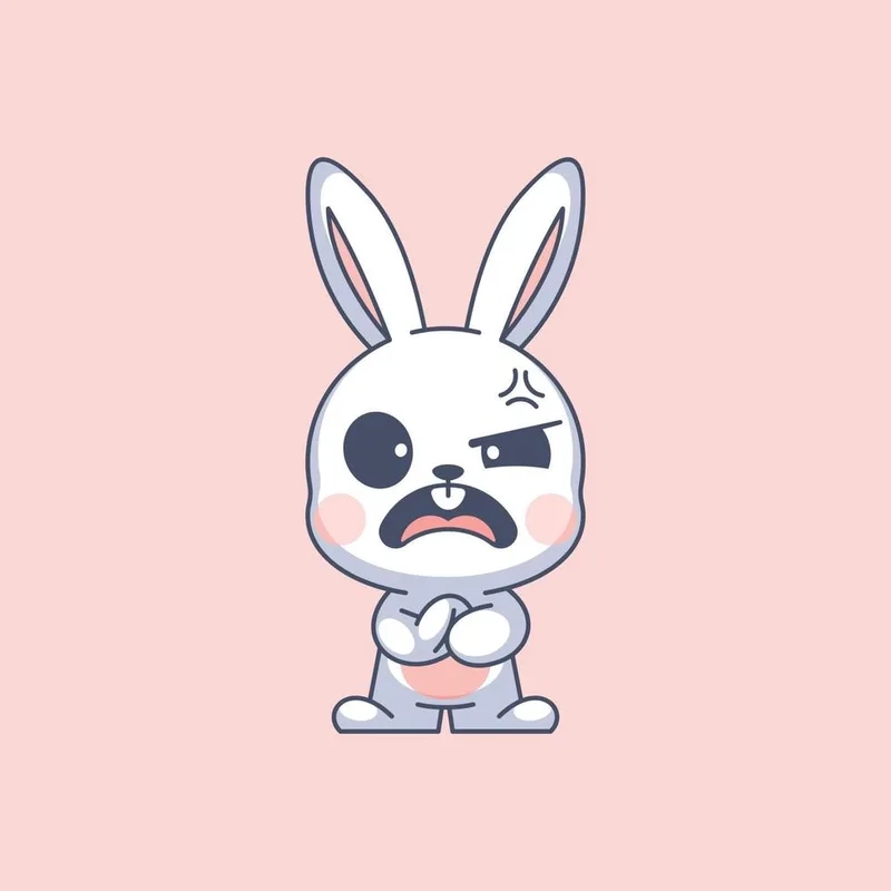 Chibi cute hình con thỏ cute luôn là sự lựa chọn hoàn hảo cho những tín đồ yêu thích anime