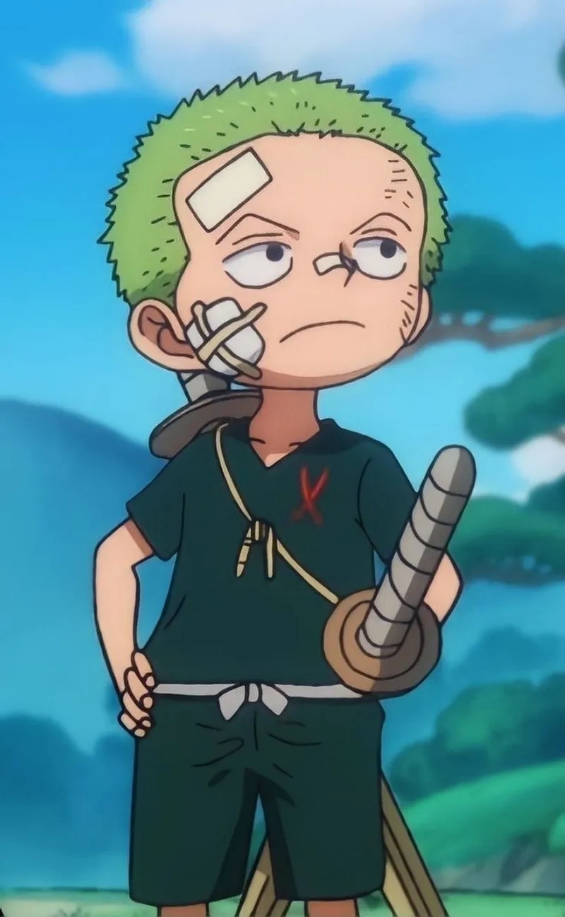 Chibi One Piece tái hiện nhân vật theo phong cách dễ thương.