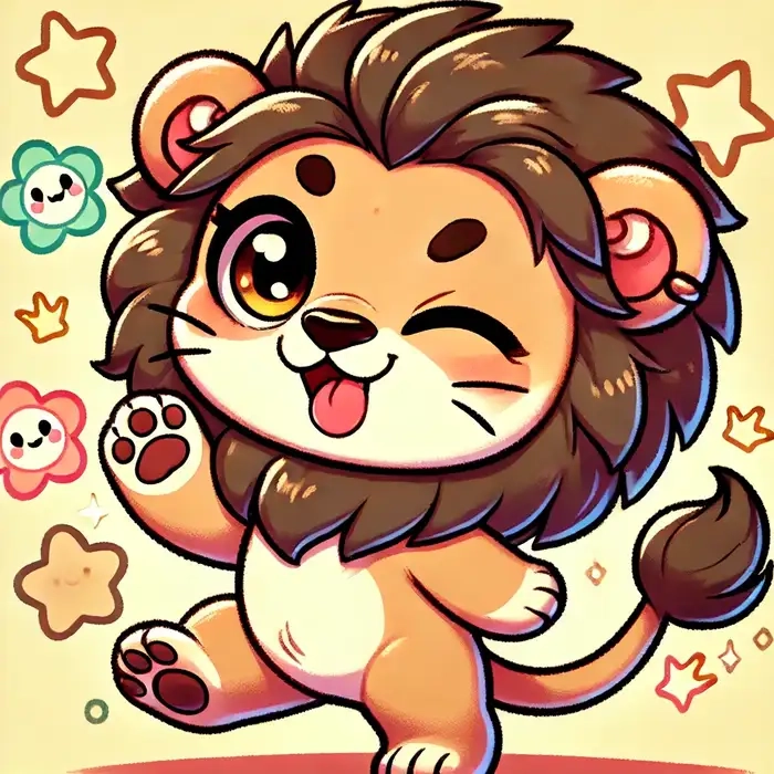 Chibi vẽ sư tử cute – Chắc chắn bạn sẽ mê ngay