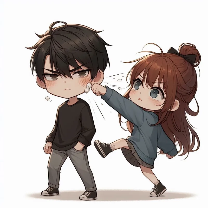 Chọn ngay hình chibi cặp đôi dễ thương cho ảnh bìa đôi