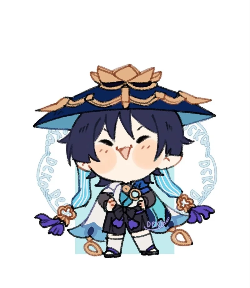 Chọn ngay wanderer chibi emote siêu cute cho bộ sưu tập của bạn