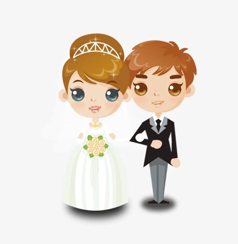 Cô dâu chú rể chibi áo dài cho nét đẹp truyền thống